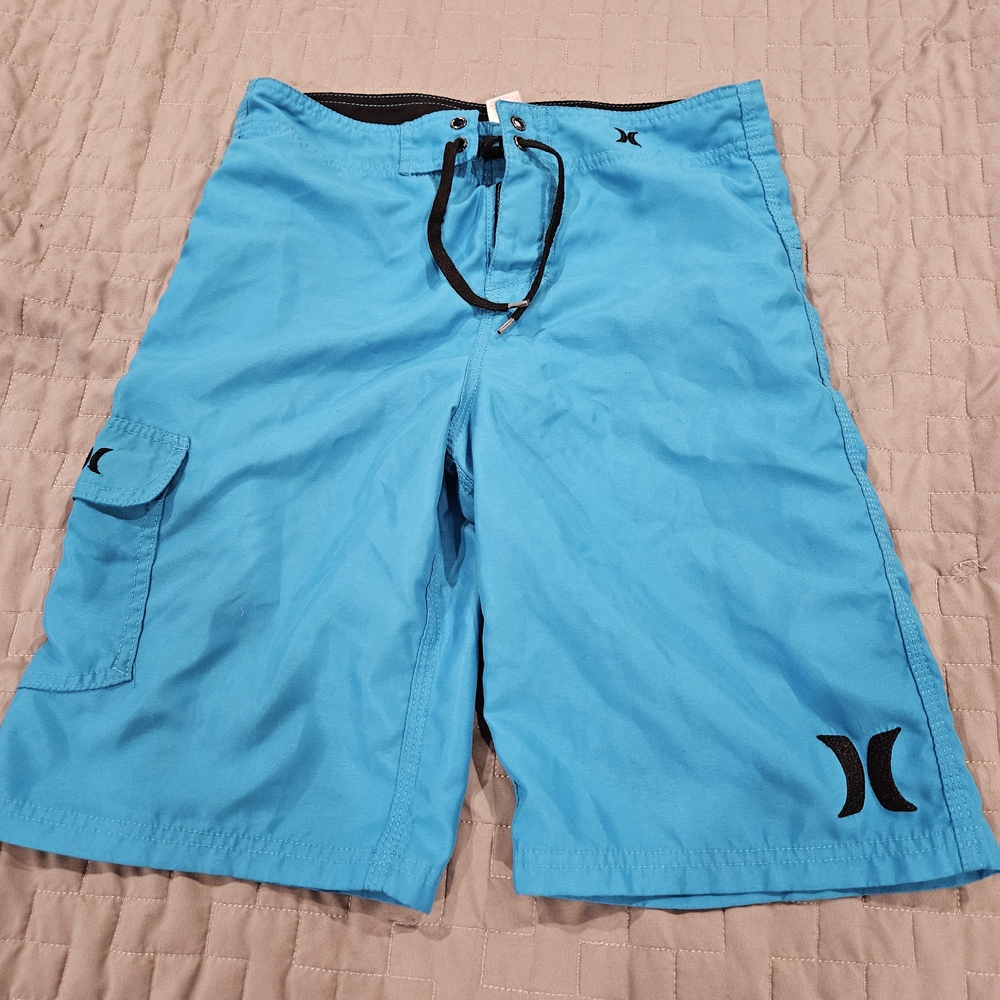 Boys Hurley Aqua Surf Shorts Size 18